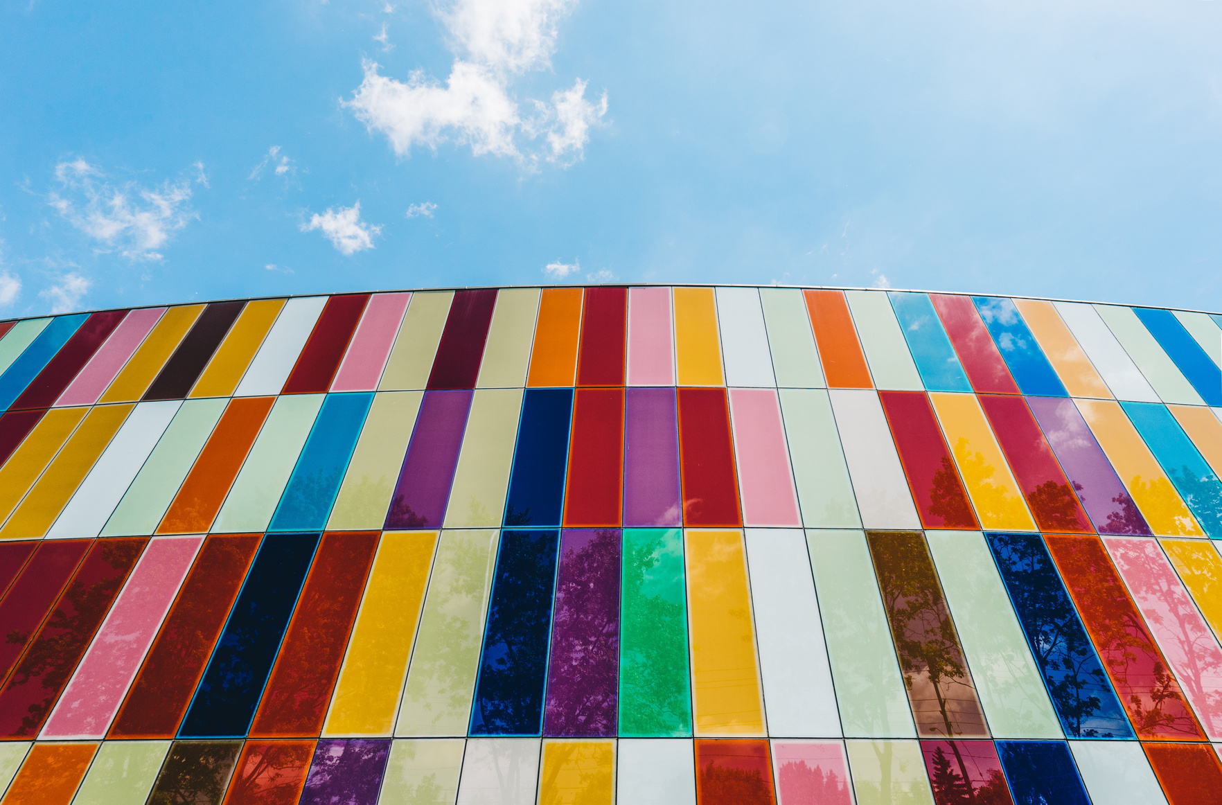 Low Angle Photography of Laminated Glass Building